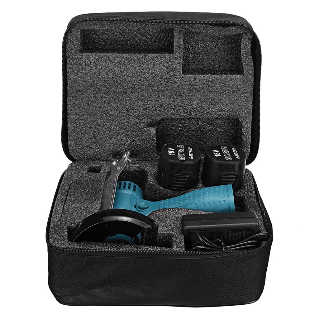 100mm 18V 800W Portable Handheld Cutting Polishing Tool W/ 1/2 Battery Electric Angle Grinder