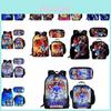 Conjunto de Mochila Escolar Anime Sonic Com Estampas de Desenhos Animados À Prova D'água Respirável Para Crianças