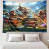 League of Legends Jinx Tapestry for Bedroom Aesthetic Classroom Tapestries Wall Hanging for Living Room Dorm Office,Ideal Creative Gift