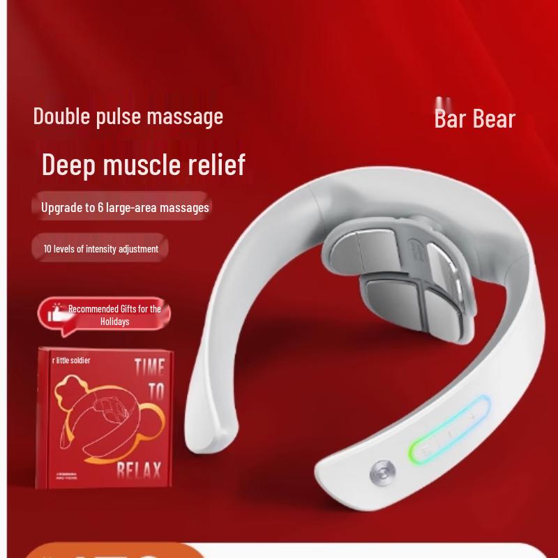 Little Bear Portable Neck Massager with Heat & Pulse