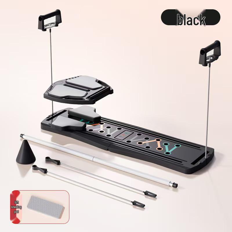 

Multifunctional Fitness Ab Roller with Auto Rebound - Sit-up, Muscle Toning, and Belly Slimming Equipment. чёрный