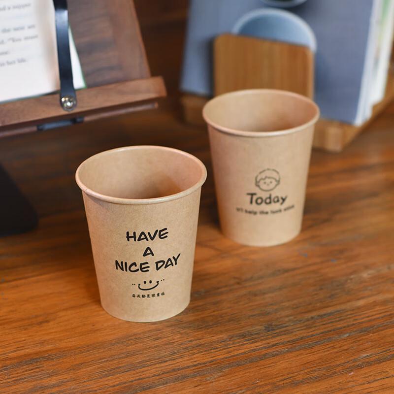 Yu Duo HC Cute Bear Kraft Paper Disposable Hot Cups
