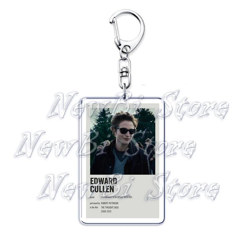 The Vampire Diaries Twilight Keychain for Accessories Damon Stefan Salvatore Elena Bella Swan Edward Cullen Key Chain Keyring