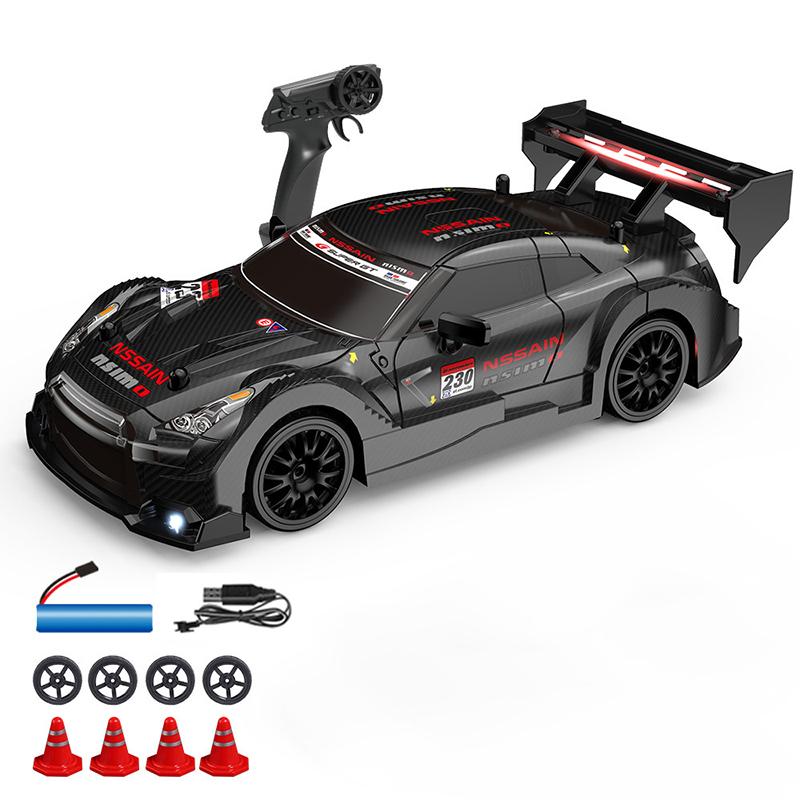 1/24 RC Drift Cars High Speed Vehicle Mustang 4WD Remote Control Racing Car Toy Boys Competition Race Car Gift Replaceable Tire