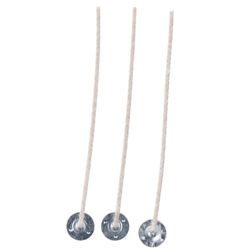Wicks for Candles, 6 Inch Long Cotton Threads with 0.78inch Round Base Thick Candle Wick Bundle Pre-Waxed Candle Wick