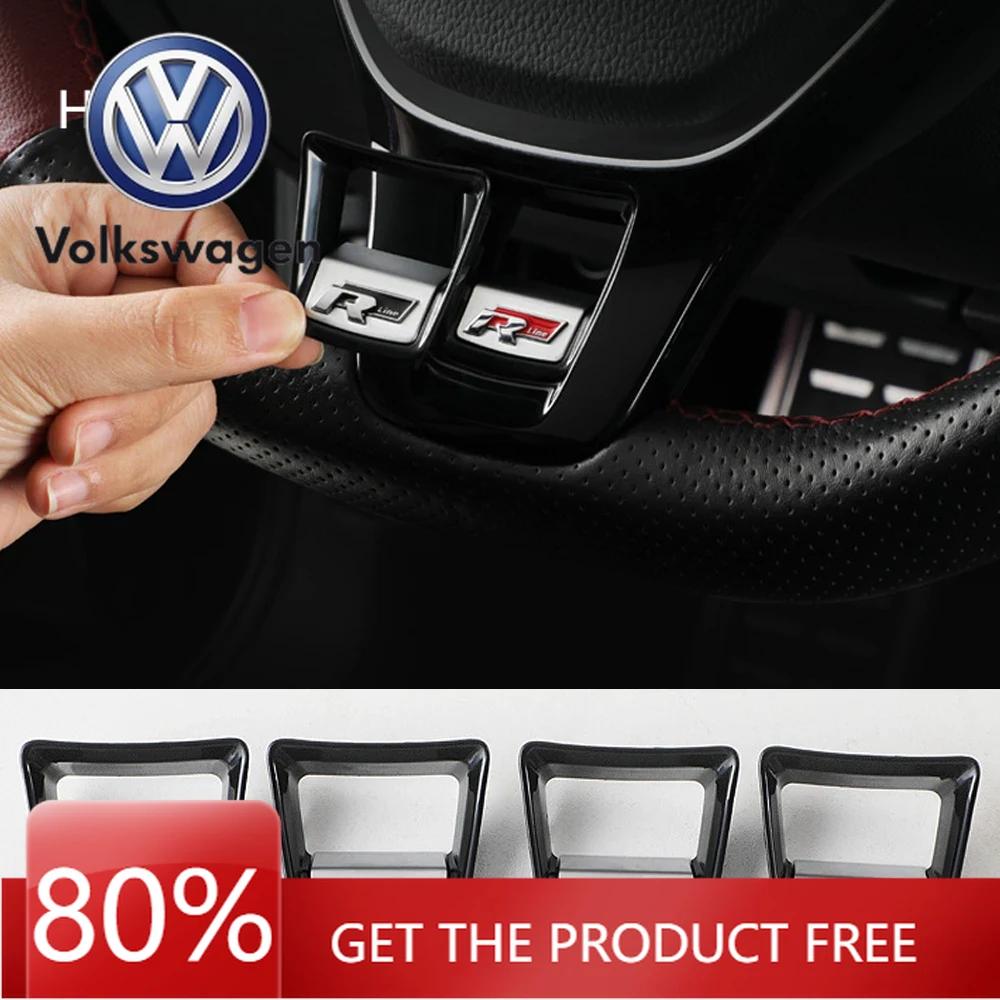 For VOLKSWAGEN VW Car Steering Wheel Logo Emblem Sticker Decals for Volkswagen VW Jetta Touran POLO Golf MK4 MK5 MK7 Tiguan Pass
