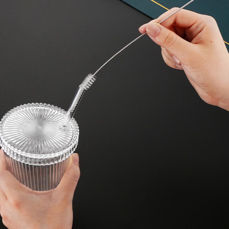 10PCS Cleaning Tattoo Tattoo Equipment Pipeline Cleaning Tools Pipe Brush Stainless Steel Cleaning Cup Brush Milk Bottle