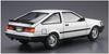 Aoshima Bunka Kyozai Die Modellauto-Serie Toyota AE85 Corolla Levin 1500SR 1985 Plastikmodell 1/24 Nr.85
