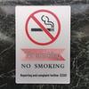 Acrylic No Smoking Adhesive Sign