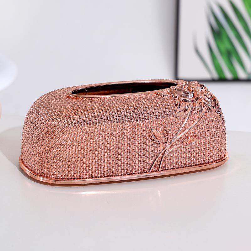 Tissue Box Living Room High-end Light Luxury Luxury Acrylic Waterproof El Office Table Decorations