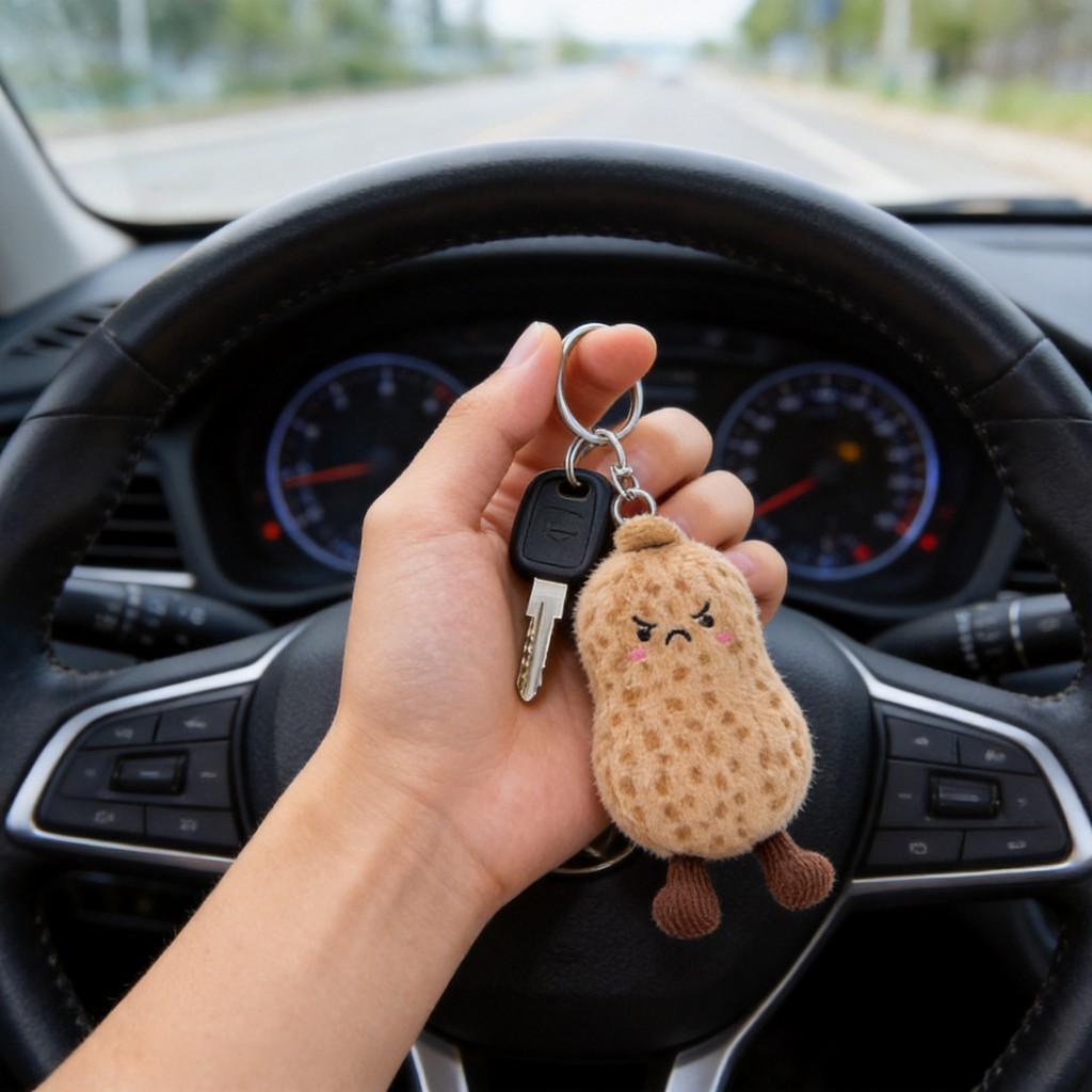 Nut Series Plush Keychain With Ultra Soft Short Plush For Kids And Teens