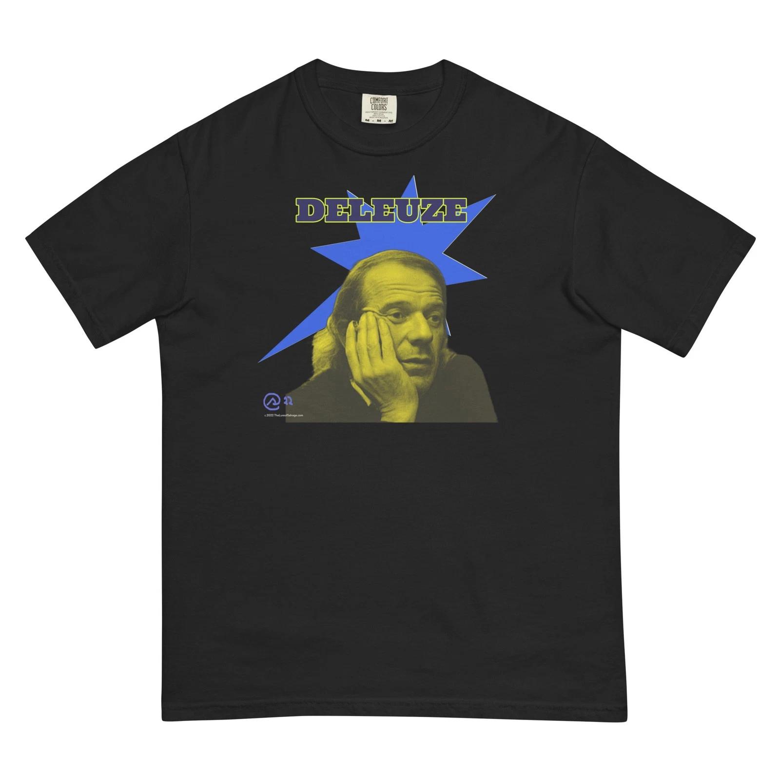 Deleuze Unisex garment-dyed heavyweight T M