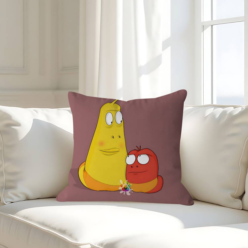 

CUTE Cartoon L-Larva Cushion Cover Pillow Cover Decor Pillowcase Printed Cushion Case For Couch 16x16Inch