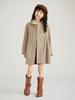 Girls' Stylish Wool Coat with Doll Collar - Thickened, Chic Autumn/Winter Jacket
