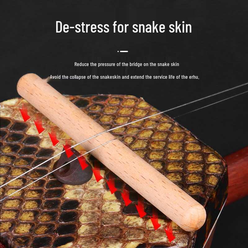 Long Erhu Snake Skin Protector & Volume Reducer