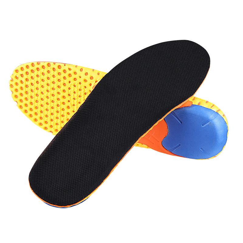 

EVA sports insole men s and women s breathable shock absorption arch leisure full pad XO type leg inner and outer figure eight orthopedic pad 43/44 чорний