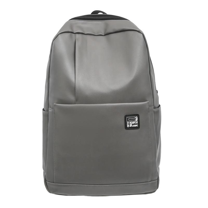 

ПУ деловой рюкзак мужской дорожный рюкзак большой емкости студенческий легкий компьютерный школьный рюкзак серый