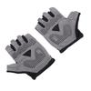 Cycling Gloves Grey Elastic Anti Slip Breathable Shock Absorbing Half Finger Bike Gloves for Road Bi