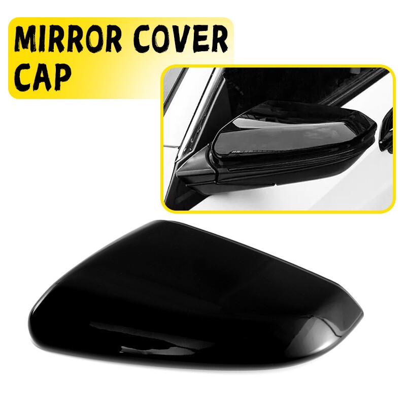 Left Driver Side Rearview Mirror Cap Cover Trim Black for Honda Civic 2016-2020