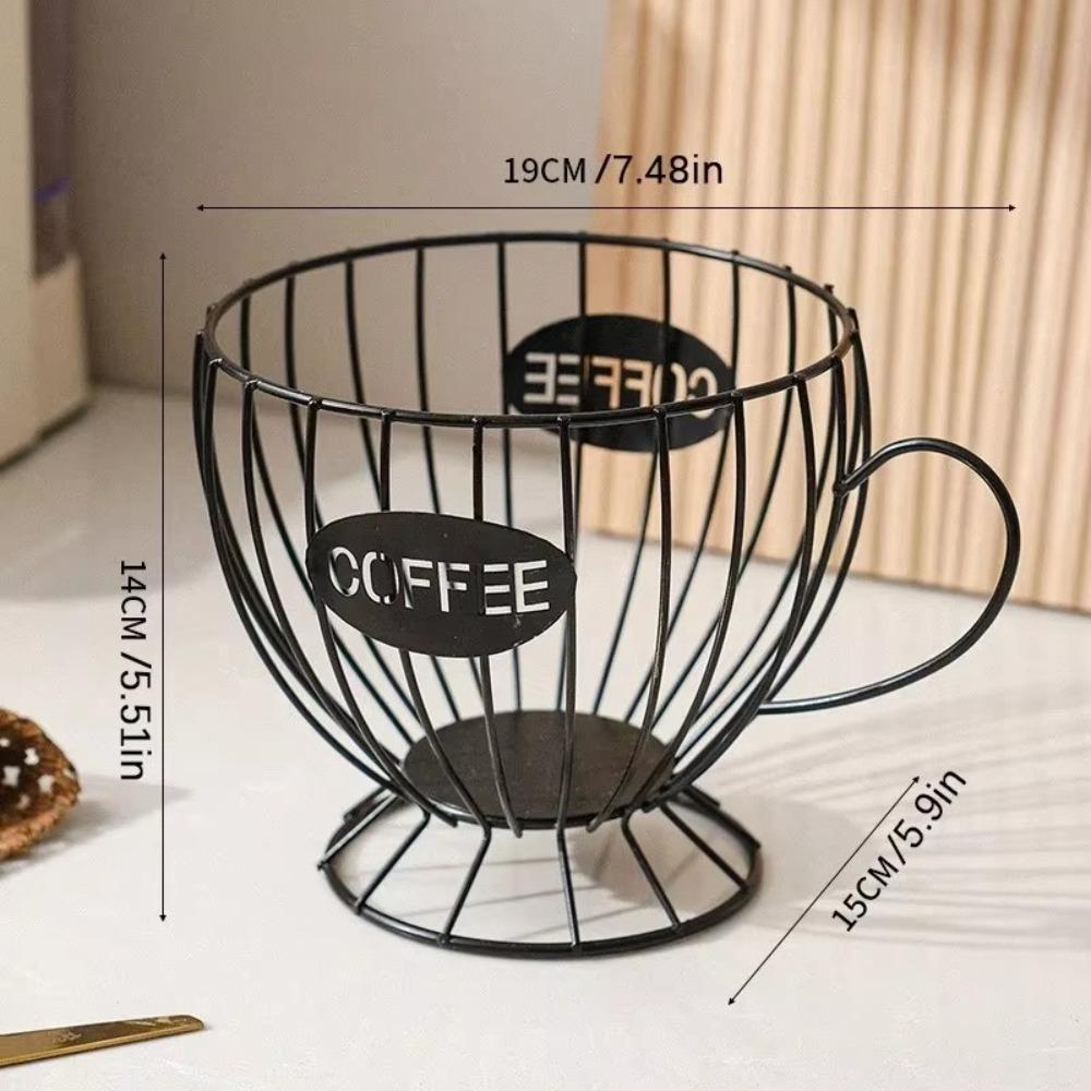 Large Capacity Coffee Capsule Holder Coffee Pod Holder Coffee Creamer Container Irregular Shape Coffee Pod Storage Cup