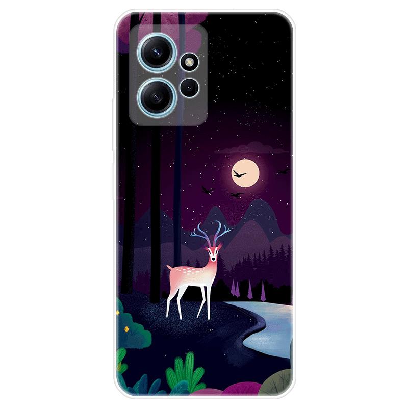 Per Xiaomi Redmi Note 12 Note12 4G Custodia morbida in silicone Cover posteriore Cartoon Phone Case Diversificazione