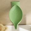 Soap Organizers Leaf Shape Plastic Soap Holder Tray with Adjustable Design and Auto Draining for Sink Countertop