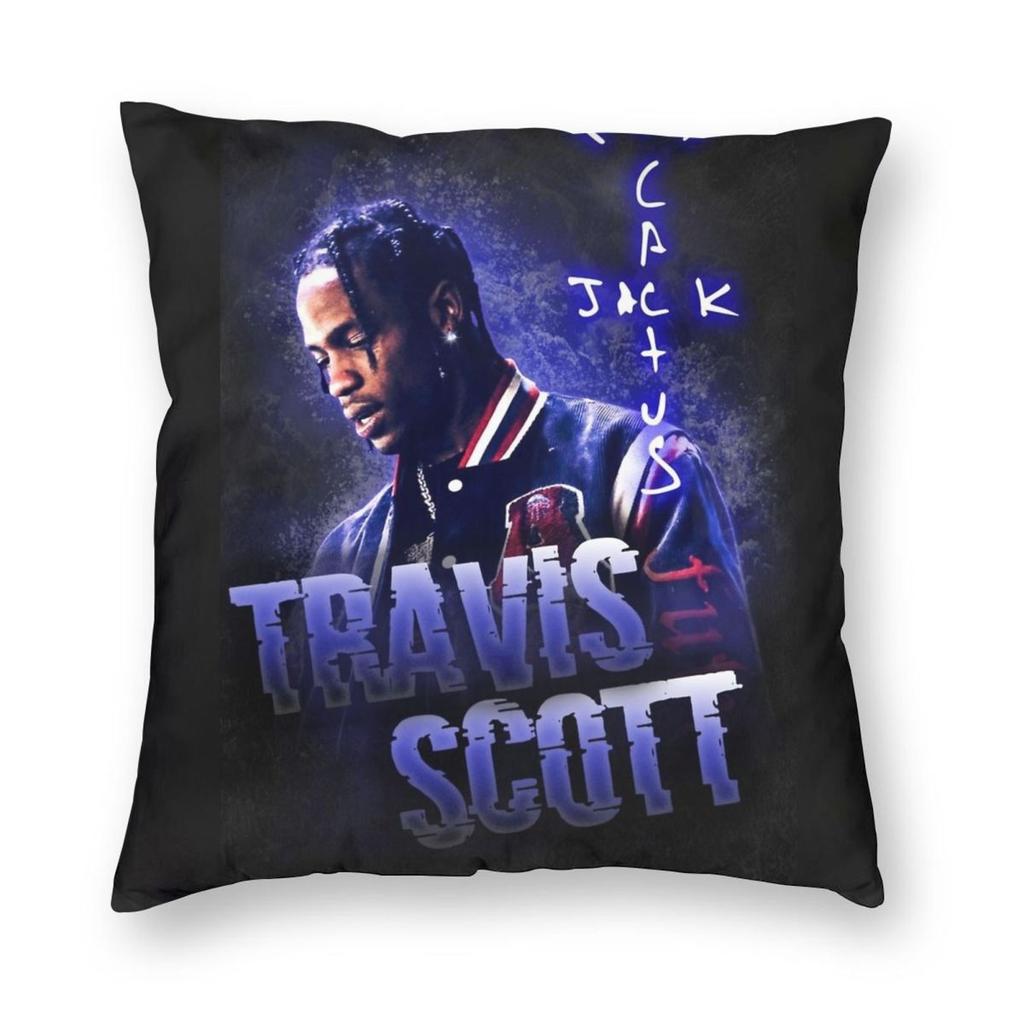 Travis Scotts Pillowcase Printing Polyester Cushion Cover Decorations Pillow Case Cover Home Wholesale 18''