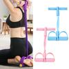 6/8 Tüplü Pedal Çekme Aleti Saplı Direnç Bandı Çok Fonksiyonlu Elastik Yoga Mekik Çekme Halatı Erkek Kadın Pedal Gerdirici Egzersiz Aleti