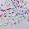 50 Pcs Star 4/6Mm Glittering Flat Back Acrylic Crystals Mini Nail Art Rhinestones Color 3D Diy Manicure Decorations Diamond