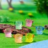 Luminous Chubby Hexagonal Dragon Figurine Cute Diy Decorative Accessories, Micro-Landscape Resin Small Ornaments