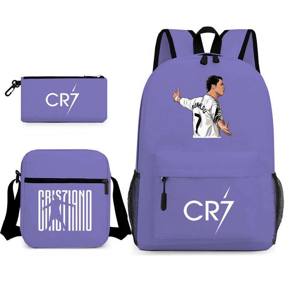 Stitc Cartoon Full Print Backpack Student Bag Pencil Case Two-Piece Set Children'S Backpack