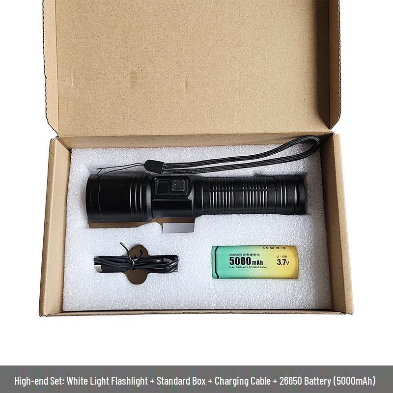MengPao High Power White Laser Zoom Flashlight