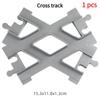 Urban Traffic Series Battery Powered Electric Train Track DIY Assembly Brick Playset for Straight Track Curved Track and Crossed Track Puzzle Asse