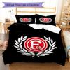Fortuna Düsseldorf Bedding Quilt Set Quilt Cover Pillowcase Home Decoration Birthday Gift (1 * Duvet Cover + 2 * Pillowcase, Without Core)