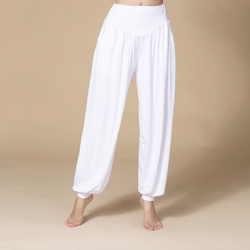 

Harem Yoga Pants with Pockets - High Waist, Wide Leg, Casual & Loose Fit for Dance & Home Large