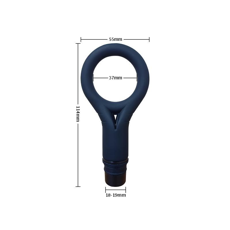 Men's Silicone Self-Defense Massage Gun Head & Vibration Ring Replacement Adapter.