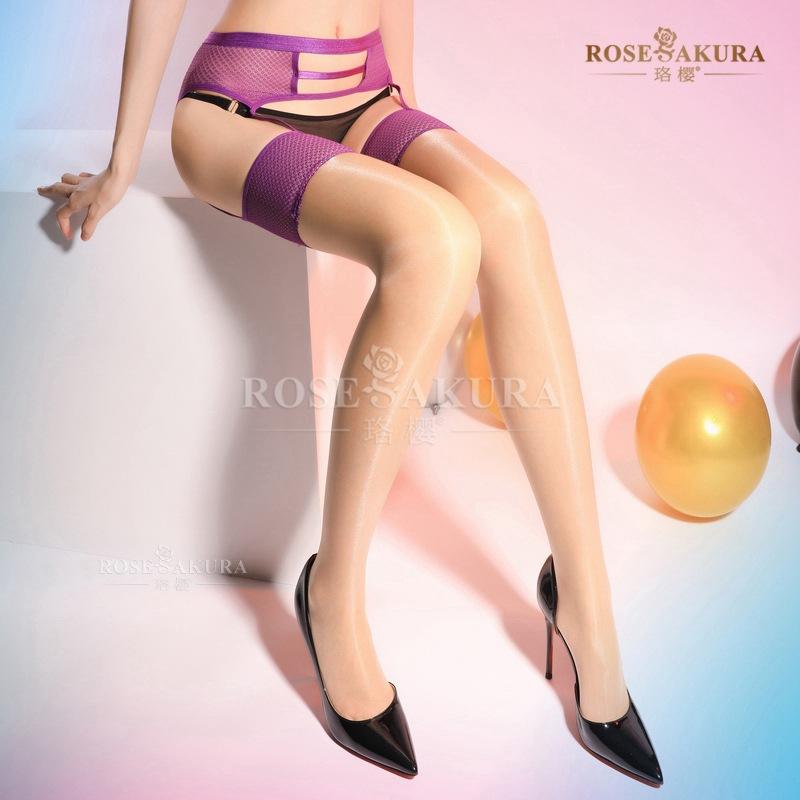 Aurora Temptation Полые Сетчатые Подвязки Цельные Чулки Блестящие Сексуальные Подвязки Колготки Тонкий Стиль 8310 one size