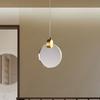 Modern LED Pendant Light Crystal Hanging Light 3 Light Color Chandelier Long Hanging Light LED Hanging Lamp for Kitchen Bedroom