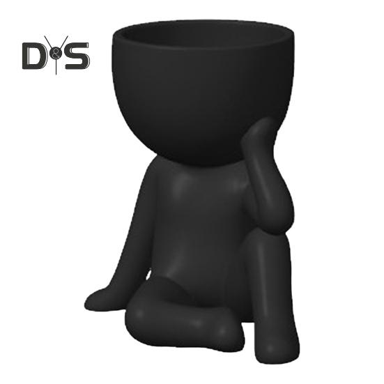 Denker Blumentopf Sukkulenten Pflanzer Kreative Form Hohe Haltbarkeit Indoor Outdoor Blumentopf Desktop Ornament