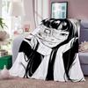 Horror anime Tomie Kawakami Blanket For Sofa Office Bed Plane Travel Sleep Read Relax Camping Soft And Warm