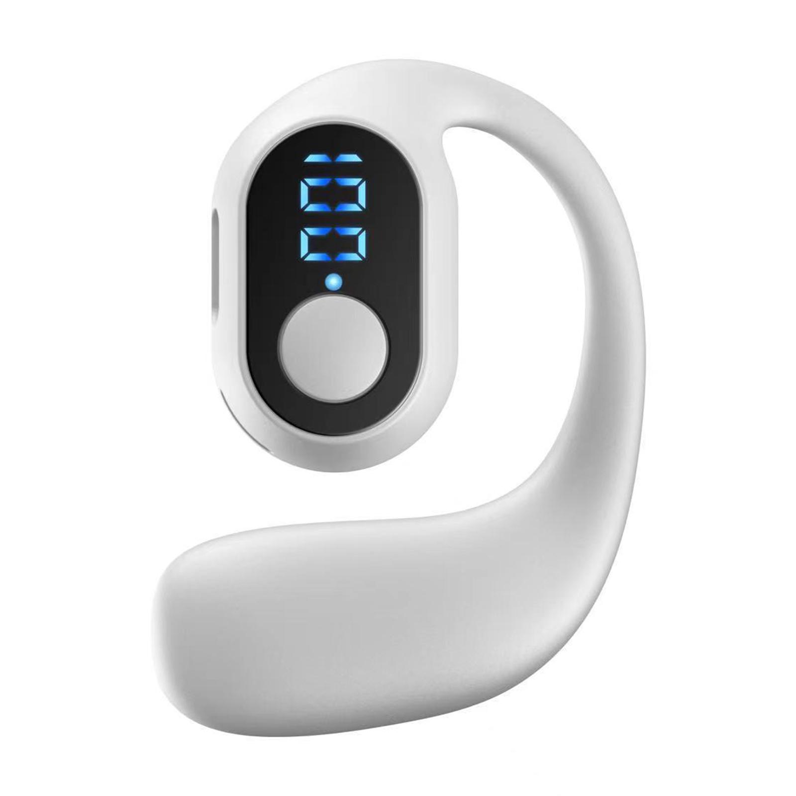 

Беспроводные наушники с креплением на ухо 5.3, совместимые с Bluetooth, Hi-Fi стереогарнитуры с шумоподавлением, водонепроницаемые вкладыши белый