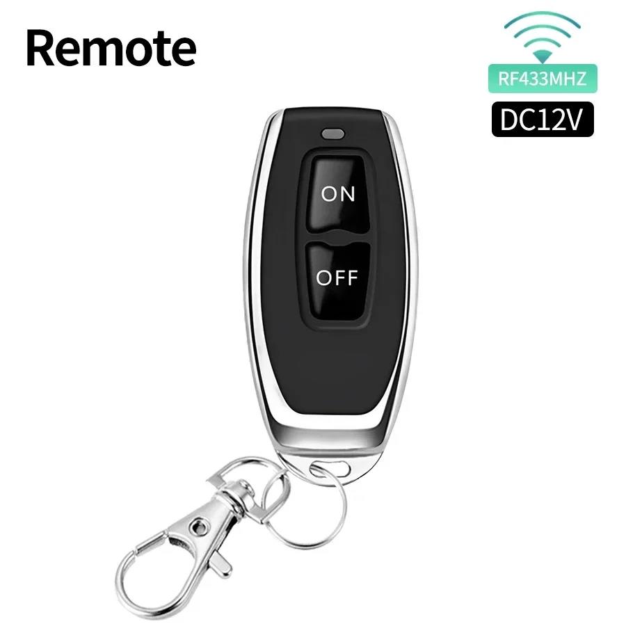 RF 433Mhz Wireless Light Switch DIY Module DC12V 1CH 10A Relay Receiver Transmitter Remote Control for Door Electromagnetic Lock
