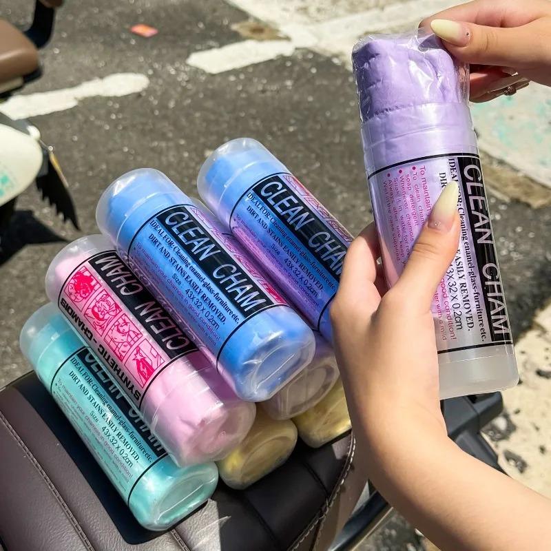 Colorful Car Wash Clean Super Absorbent Towel Magical Fake Chamois Towel 42x32CM Auto Daily Care Cleaning Washing Cloth