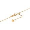 Pink Gold 18K Venetian 45cm [Fairy Carret] Necklace, Gold, Chain, (Heart-Shaped Adjuster, 0.7mm Width, Approx. 1.7g)