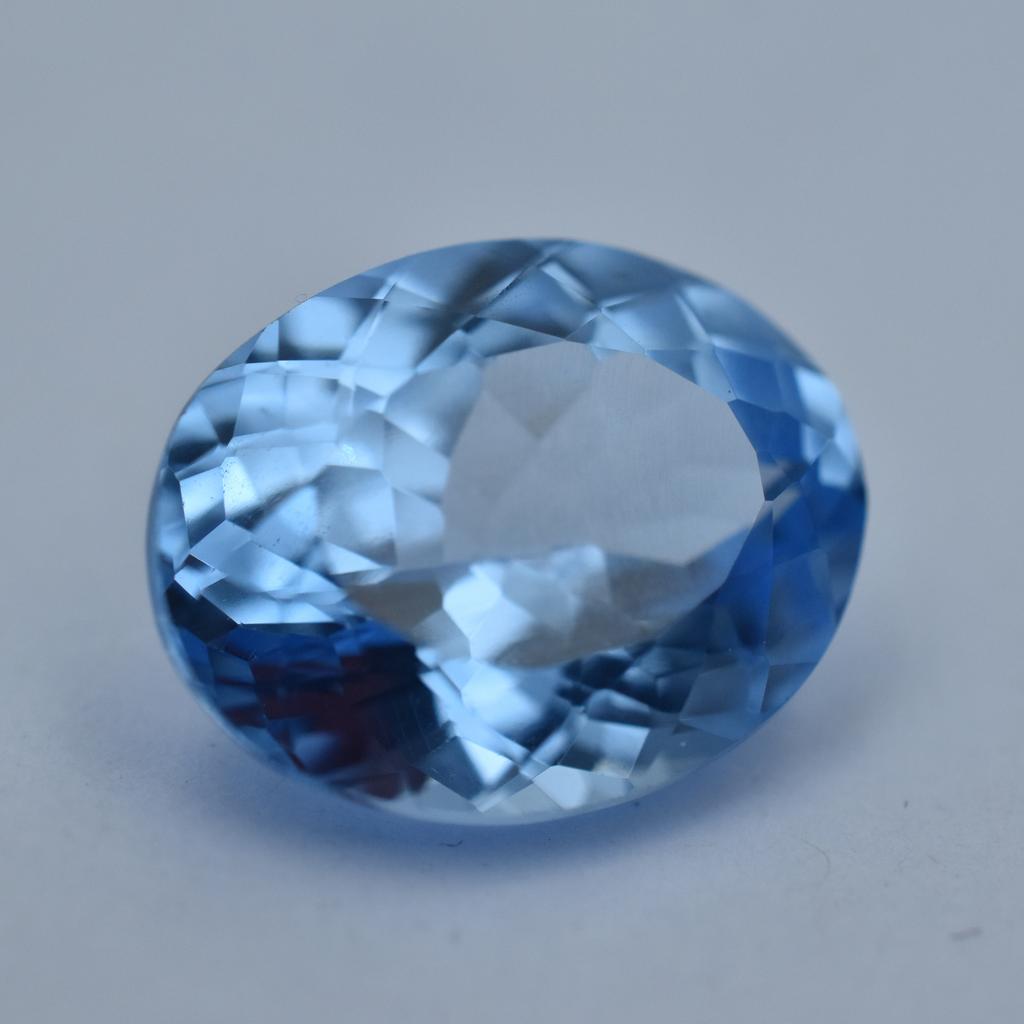 Natural Blue Sapphire Loose Gemstone 10.90 Ct Oval Cut September Birthstone for Gem Collections