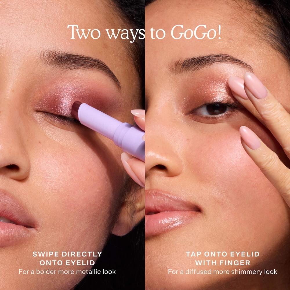 Tower 28 Beauty GoGo CoolinG Shimmer 8h Eyeshadow Stick 0.09 Oz 2.8 G Troubadour Golden Amber