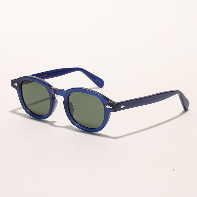 Retro Johnny Depp Sunglasses Men Women Polarized Sun Glasses Brand Vintage Acetate Frame For Male Eyeglasses Eyewear