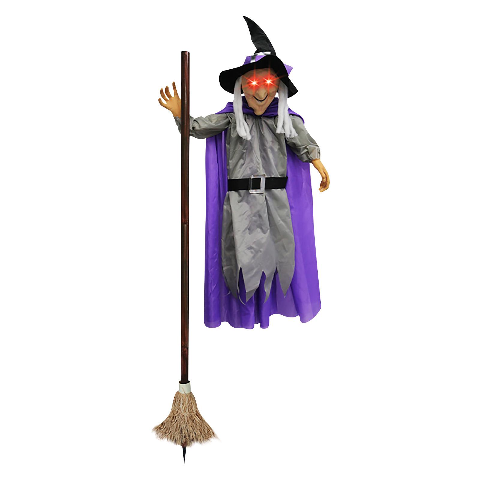 

Хэллоуин Украшение Голосовое Управление Ведьма Большая Подвесная Светящаяся Звукоиздающая Бар Дом Ужасы Украшение One Size