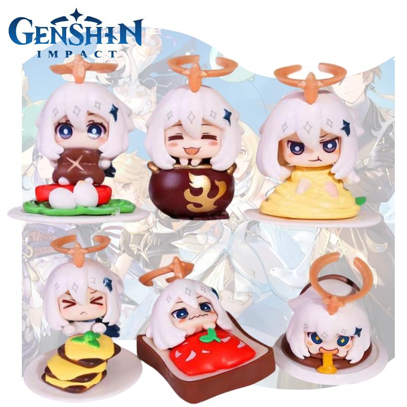 Paimon Genshin Impact Figure Model Toy Set Anime Doll Desk Decoration Kids Gifts