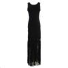 SP European & American Style Sexy Hollow Knit Tassel Dress – Spring/Summer Long Vest Dress